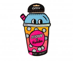 Livro de Autocolantes por nmeros Bubble Tea