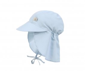 Chapu de praia Sky Blue Flap com proteo solar 