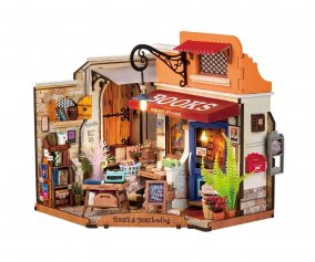 Maquette Miniature Corner Bookstore