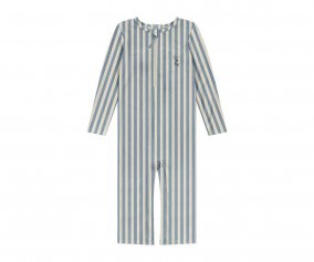 Maillot de Bain Combinaison avec Fermeture clair Aster Sailor Stripe