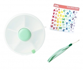 Snackbox Spinner Flip Mint Green + Cinturino + Sticker