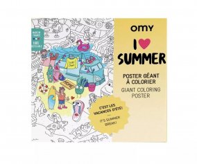 Pster XL I Love Summer Para Colorear