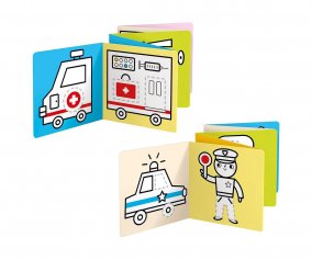 Libro Para Colorear Looong Vehicles at Work