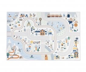 Tapis avec Circuit Cross Roads Valle Blanche