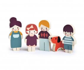 Familia de Muecas con Perro