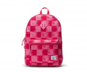 Zaino Herschel Heritage Youth New Check Yourself Raspberry Personalizzabile