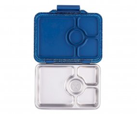 Lunch Box Yumbox Pret Acciaio Glitter Blue 4 Spazi