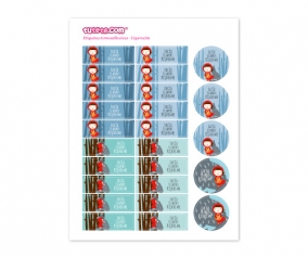 25 Etichette Termoadesive Cappuccetto Rosso