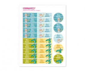 25 Etichette Termoadesive Dragoni
