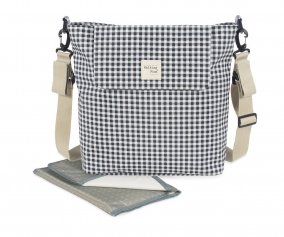 Borsa Cambio con Fasciatoio I love Vichy Nero