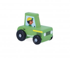 Trattore Legno Verde Cross Roads Countryside