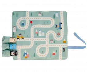 Set de Table Menthe avec Circuit + 3 Voitures