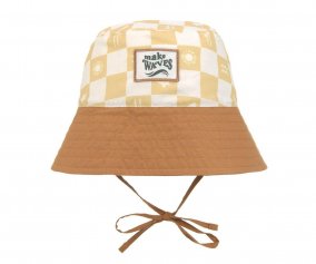 Cappellino Reversibile Check Vanila/Sea Salt 	
