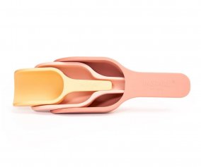 3 Palette in Silicone Corallo