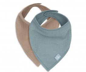 Set 2 Bandane Sea Green/Biscuit