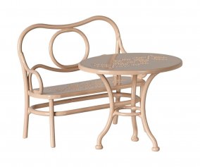 Mesa de Caf y Silla Pale Pink