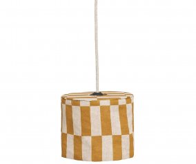 Pantalla de Lino Lmpara de Techo Vibes Mustard Tiles