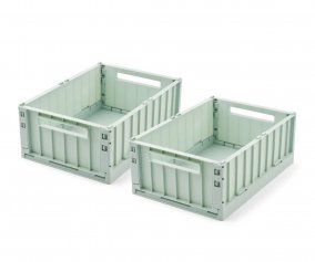 2 Cajas Almacenamiento Medianas Weston Light Peppermint