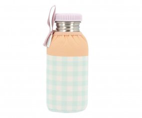 Garrafa de ao com Forro Personalizvel Stripes Apricot de 500 ml