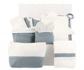 Confezione Regalo Newborn Rainbow Dots Blu