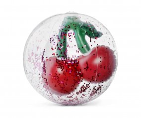 Pelota de Playa Confetti Cherry Transparente