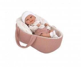 Boneca Elegance Babyto Pink com bolsa de transporte 33 cm 
