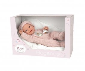 Bambola Vinile Elegance Zoe 42 cm con Cuscino