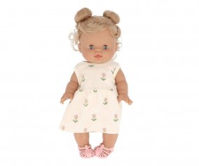 Bambola Gordis Minikane Louise con Vestito Faustine Fleurs Douces e Sandaletti