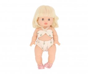 Bambola Gordis Minikane Angle con Costume Retro 2 Pezzi Ursula Fleurs Douces e Sandaletti