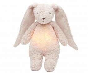 Coniglio Moonie Organico Luce Suoni 2.0 Rose Personalizzabile