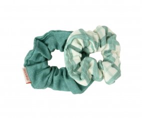 2 Scrunchie Fern Plaid 