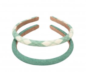 Conjunto de 2 Diademas Fern Plaid 