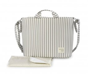 Borsa Cambio con Fasciatoio Botton Stripes