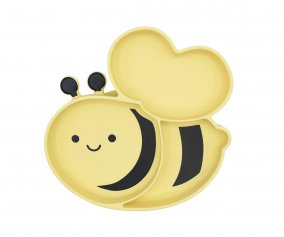 Plato de Silicona con Ventosa Bee