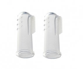Pack de 2 Escovas de Dedo Silicone (6-18 meses) Jack N'Jill